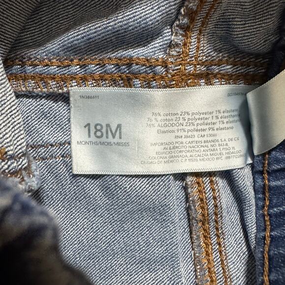 OshKosh/Carter’s 2-Piece 18M Girl Outfit – Ruffle Tee & Jeans - Picture 5 of 6